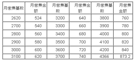 合肥职工社保缴费基数调整
